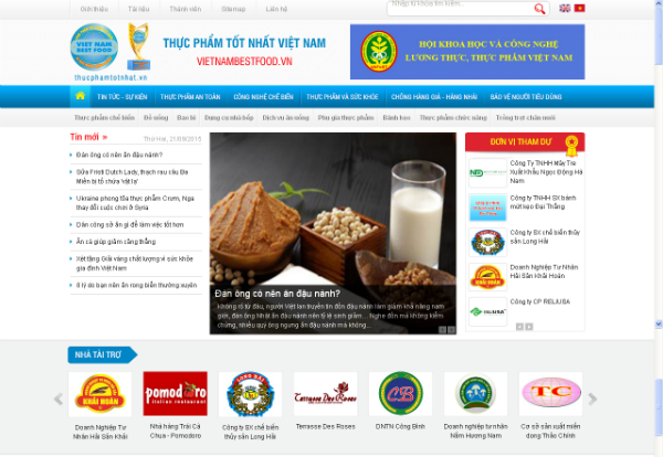 Khai trương Mạng Truyền thông điện tử Vietnam Bestfood ứng dụng công nghệ Responsive